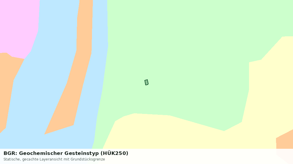 Statische Kartenansicht: BGR: Geochemischer Gesteinstyp (HÜK250)