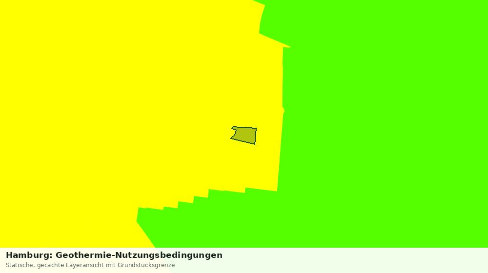 Statische Kartenansicht: Hamburg: Geothermie-Nutzungsbedingungen
