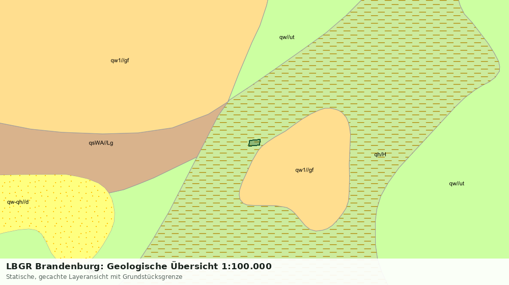 Statische Kartenansicht: LBGR Brandenburg: Geologische Übersicht 1:100.000