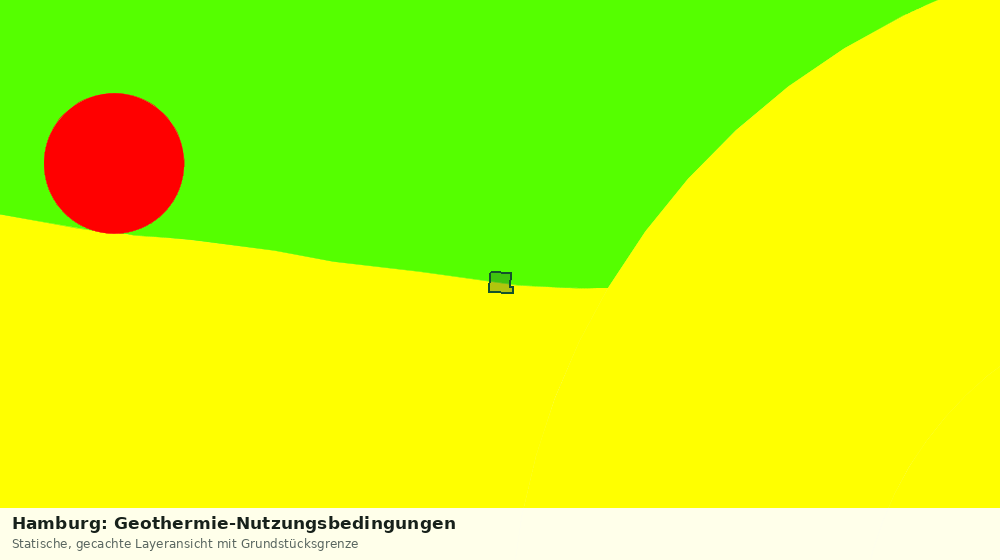 Statische Kartenansicht: Hamburg: Geothermie-Nutzungsbedingungen