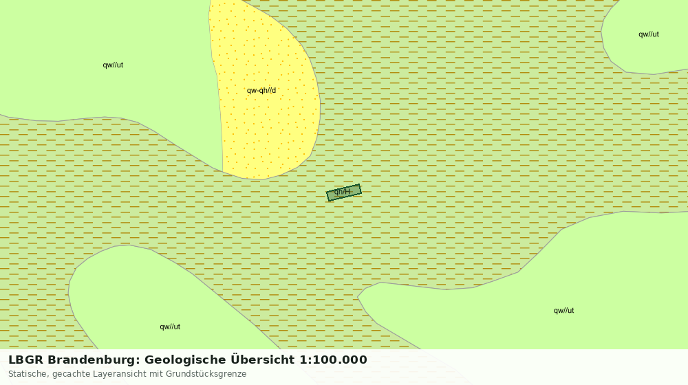 Statische Kartenansicht: LBGR Brandenburg: Geologische Übersicht 1:100.000