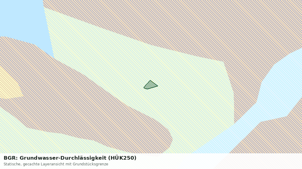 Statische Kartenansicht: BGR: Grundwasser-Durchlässigkeit (HÜK250)