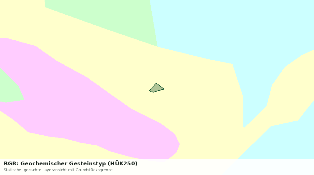 Statische Kartenansicht: BGR: Geochemischer Gesteinstyp (HÜK250)