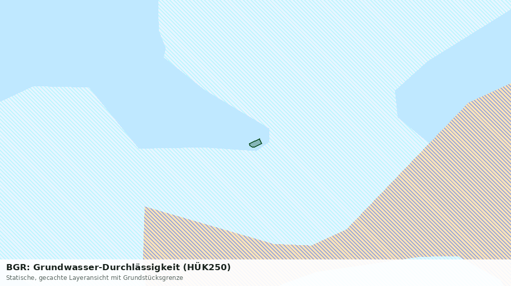Statische Kartenansicht: BGR: Grundwasser-Durchlässigkeit (HÜK250)