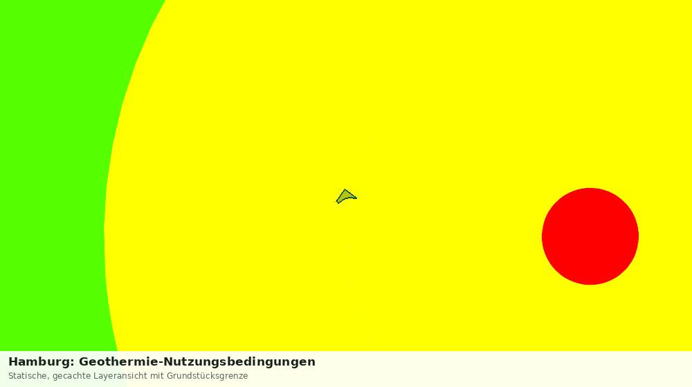 Statische Kartenansicht: Hamburg: Geothermie-Nutzungsbedingungen