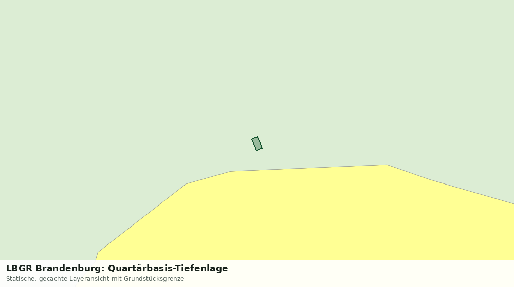 Statische Kartenansicht: LBGR Brandenburg: Quartärbasis-Tiefenlage