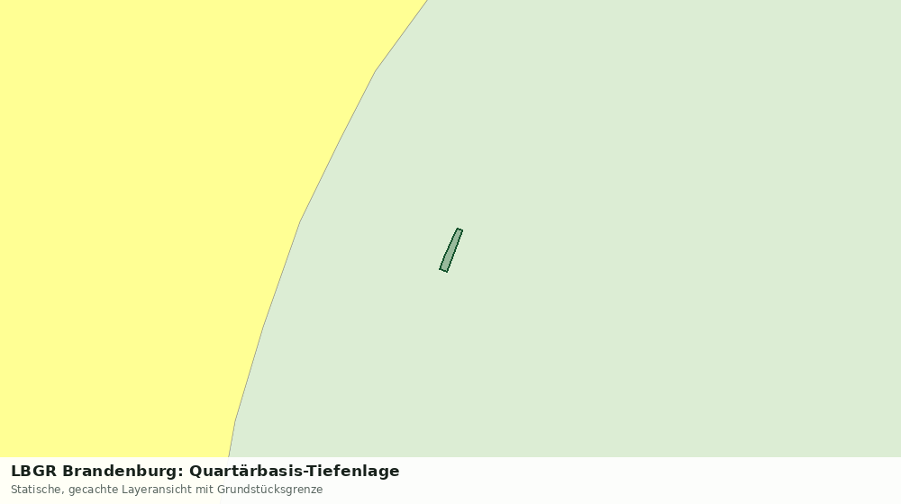 Statische Kartenansicht: LBGR Brandenburg: Quartärbasis-Tiefenlage