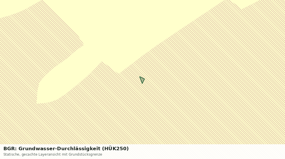 Statische Kartenansicht: BGR: Grundwasser-Durchlässigkeit (HÜK250)