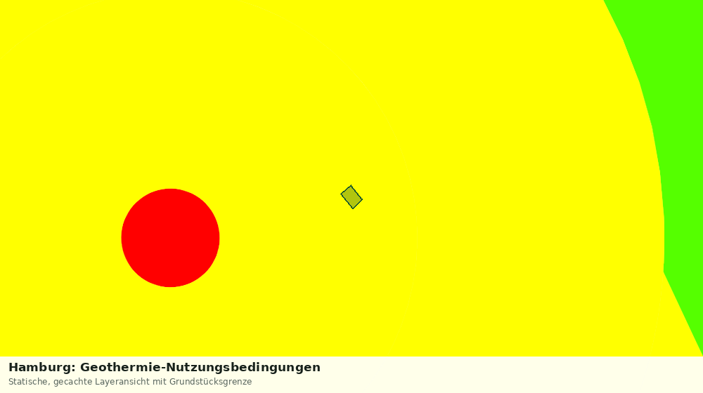 Statische Kartenansicht: Hamburg: Geothermie-Nutzungsbedingungen