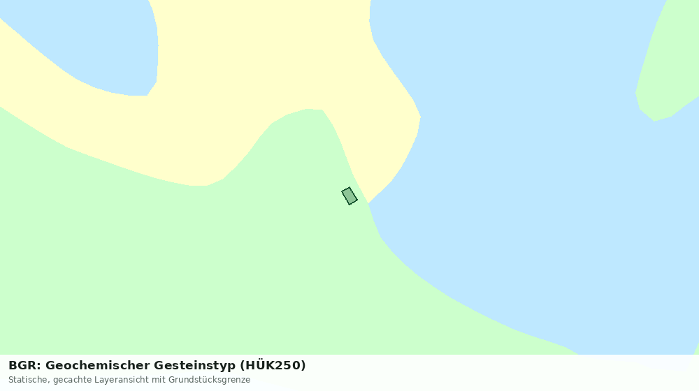 Statische Kartenansicht: BGR: Geochemischer Gesteinstyp (HÜK250)
