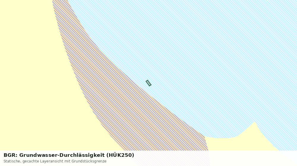 Statische Kartenansicht: BGR: Grundwasser-Durchlässigkeit (HÜK250)