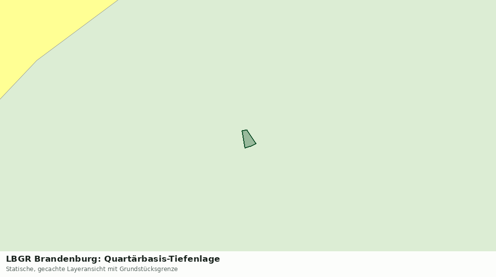 Statische Kartenansicht: LBGR Brandenburg: Quartärbasis-Tiefenlage