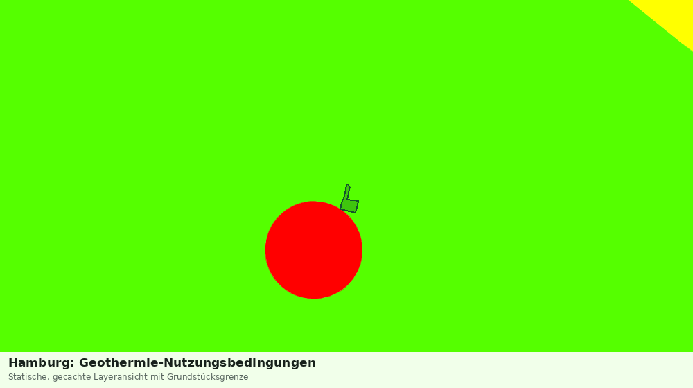 Statische Kartenansicht: Hamburg: Geothermie-Nutzungsbedingungen