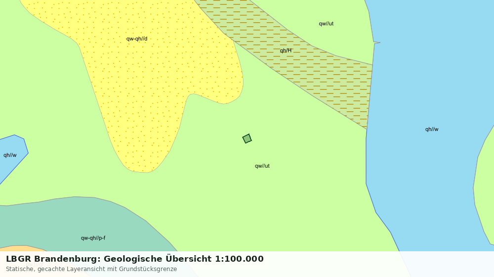 Statische Kartenansicht: LBGR Brandenburg: Geologische Übersicht 1:100.000