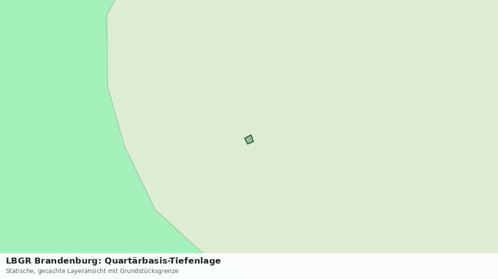 Statische Kartenansicht: LBGR Brandenburg: Quartärbasis-Tiefenlage