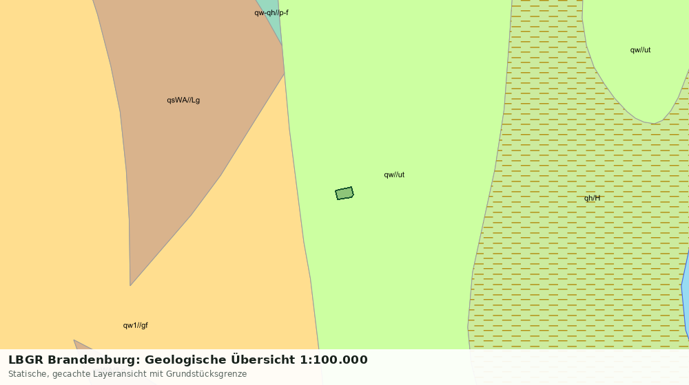 Statische Kartenansicht: LBGR Brandenburg: Geologische Übersicht 1:100.000