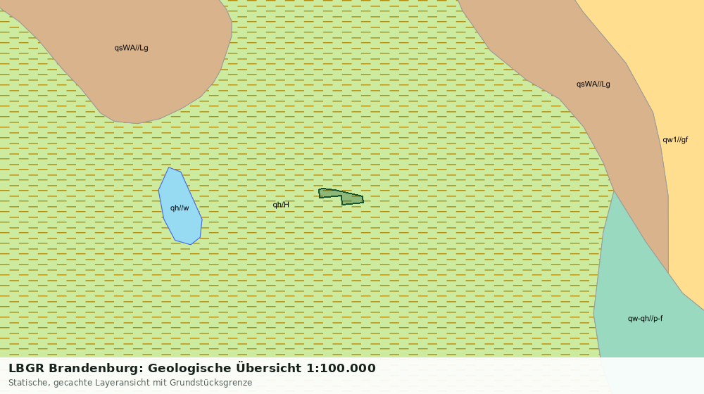 Statische Kartenansicht: LBGR Brandenburg: Geologische Übersicht 1:100.000