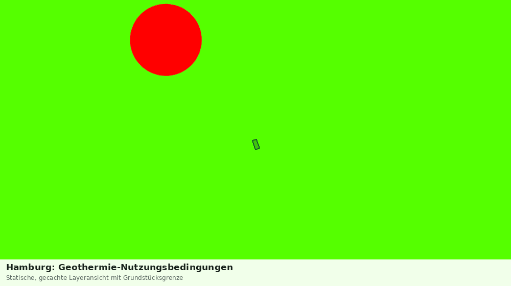 Statische Kartenansicht: Hamburg: Geothermie-Nutzungsbedingungen