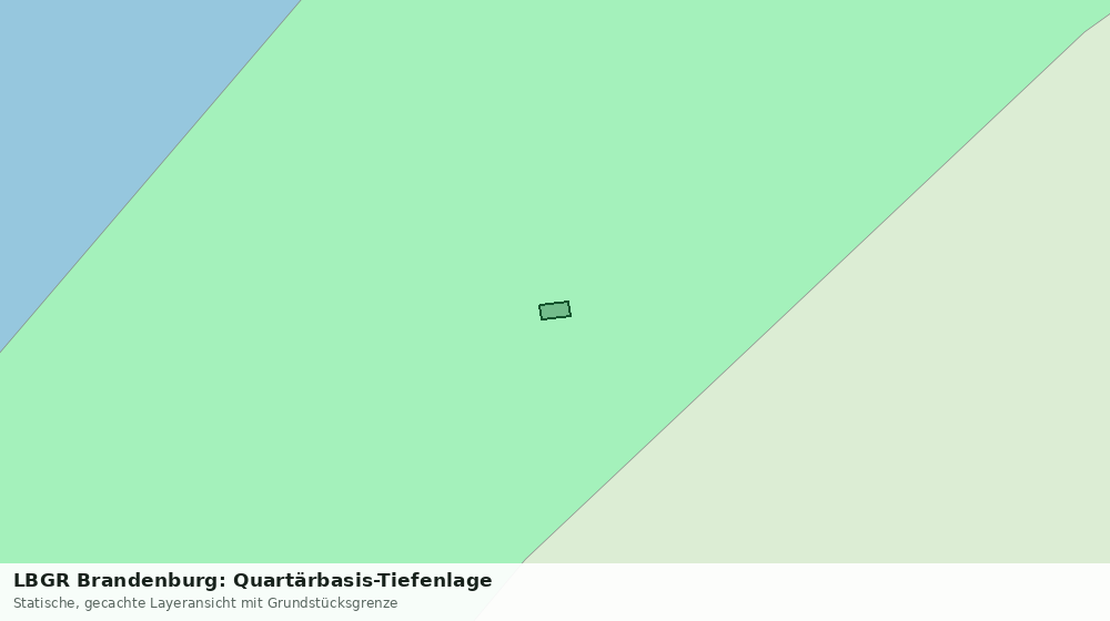 Statische Kartenansicht: LBGR Brandenburg: Quartärbasis-Tiefenlage