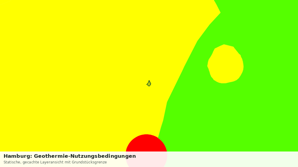Statische Kartenansicht: Hamburg: Geothermie-Nutzungsbedingungen