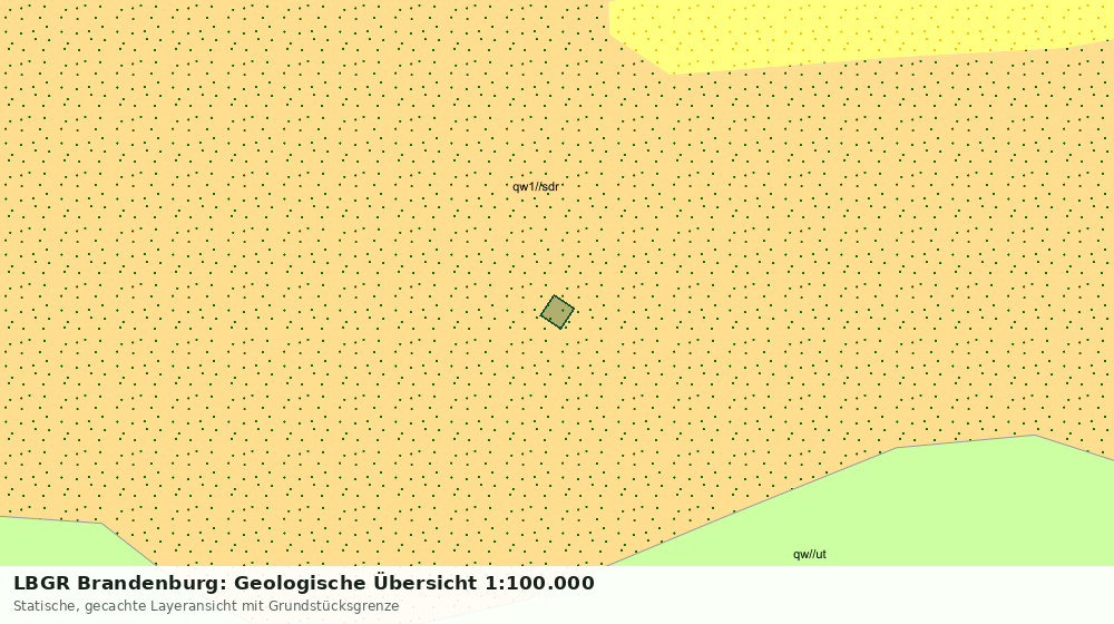 Statische Kartenansicht: LBGR Brandenburg: Geologische Übersicht 1:100.000