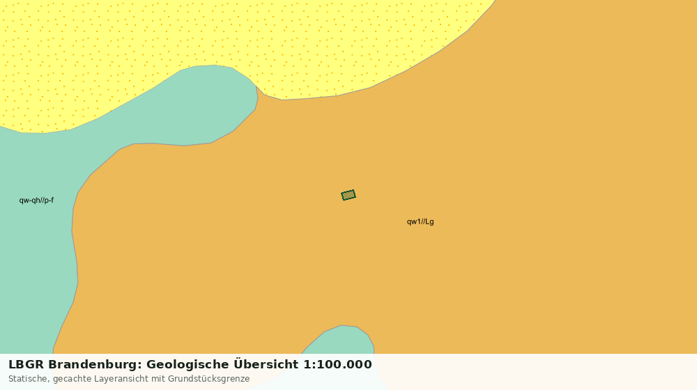 Statische Kartenansicht: LBGR Brandenburg: Geologische Übersicht 1:100.000