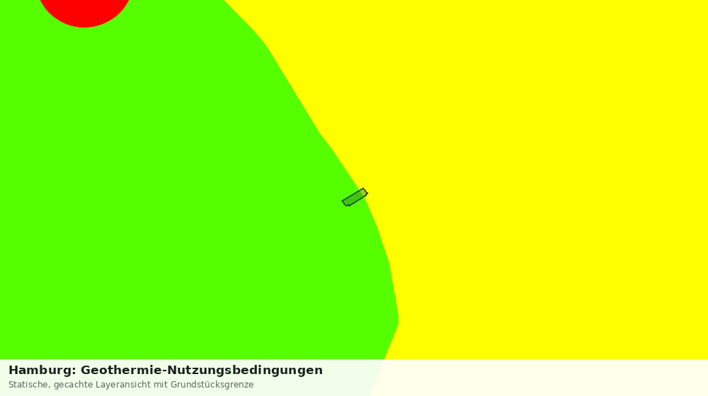 Statische Kartenansicht: Hamburg: Geothermie-Nutzungsbedingungen