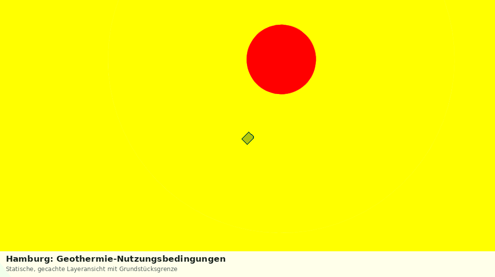 Statische Kartenansicht: Hamburg: Geothermie-Nutzungsbedingungen