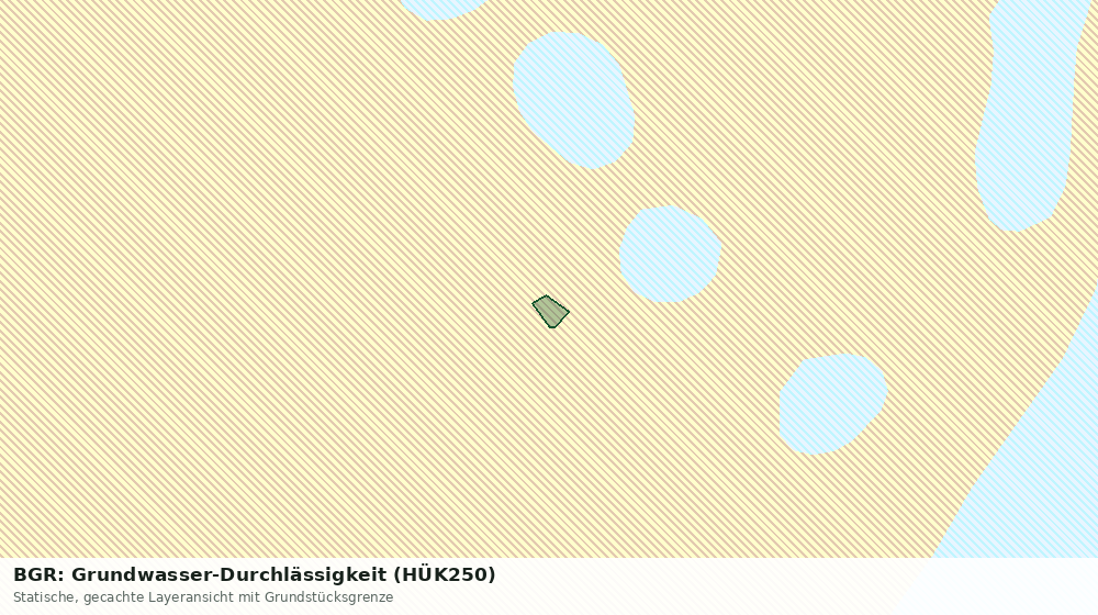 Statische Kartenansicht: BGR: Grundwasser-Durchlässigkeit (HÜK250)
