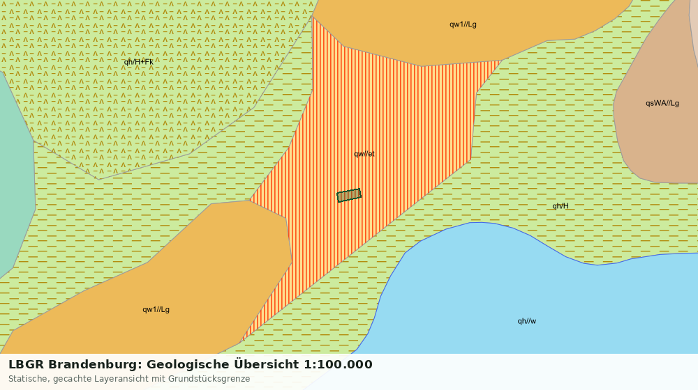 Statische Kartenansicht: LBGR Brandenburg: Geologische Übersicht 1:100.000