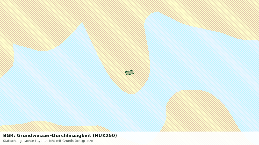 Statische Kartenansicht: BGR: Grundwasser-Durchlässigkeit (HÜK250)