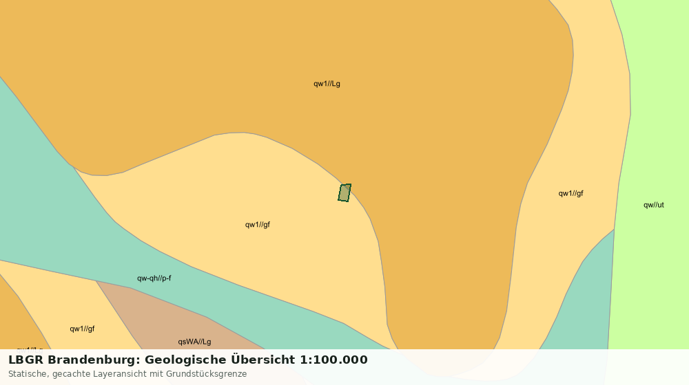 Statische Kartenansicht: LBGR Brandenburg: Geologische Übersicht 1:100.000