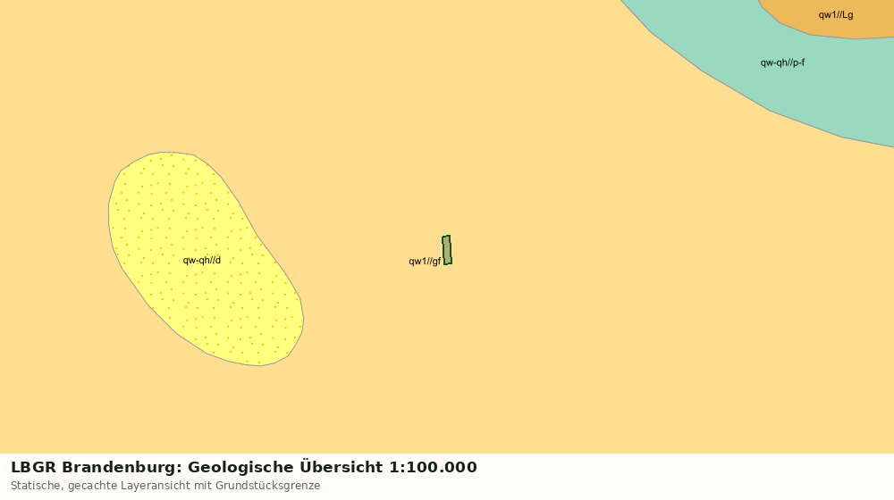 Statische Kartenansicht: LBGR Brandenburg: Geologische Übersicht 1:100.000