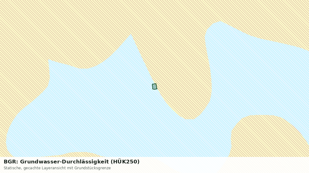 Statische Kartenansicht: BGR: Grundwasser-Durchlässigkeit (HÜK250)