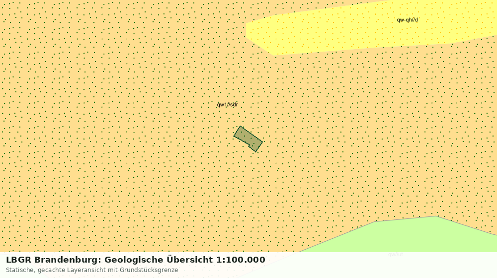 Statische Kartenansicht: LBGR Brandenburg: Geologische Übersicht 1:100.000