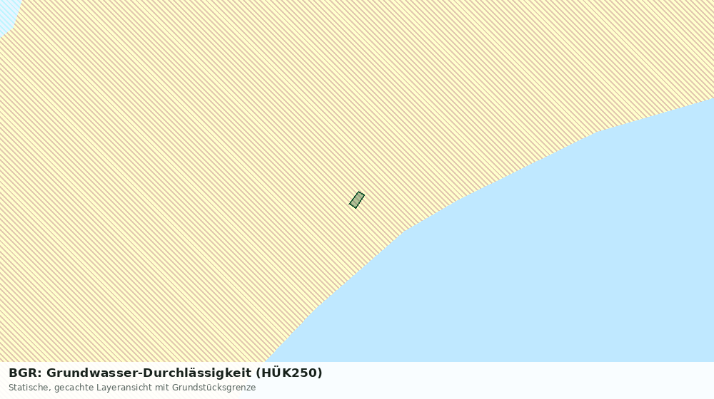 Statische Kartenansicht: BGR: Grundwasser-Durchlässigkeit (HÜK250)