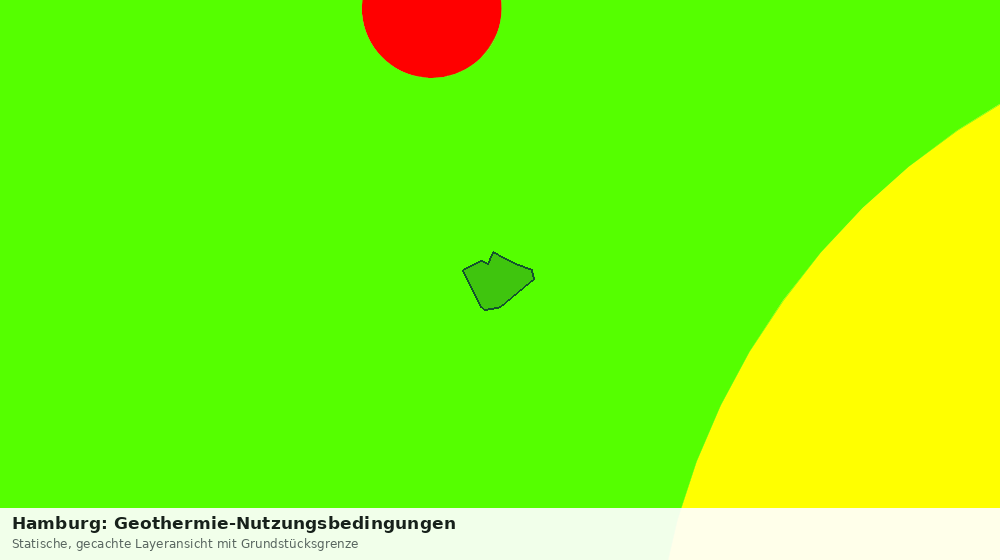 Statische Kartenansicht: Hamburg: Geothermie-Nutzungsbedingungen