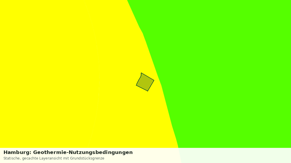 Statische Kartenansicht: Hamburg: Geothermie-Nutzungsbedingungen
