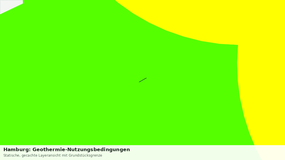 Statische Kartenansicht: Hamburg: Geothermie-Nutzungsbedingungen