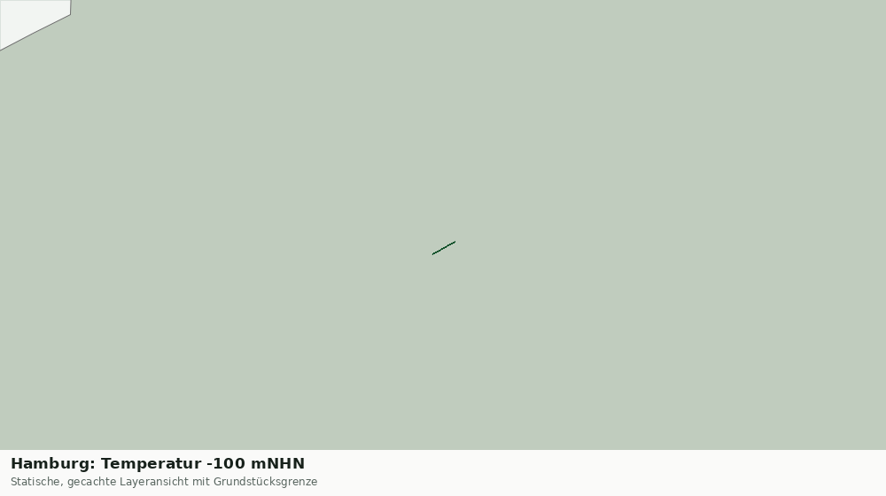 Statische Kartenansicht: Hamburg: Temperatur -100 mNHN