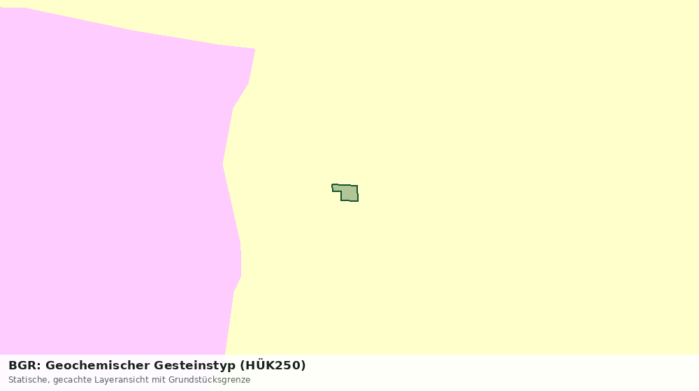 Statische Kartenansicht: BGR: Geochemischer Gesteinstyp (HÜK250)