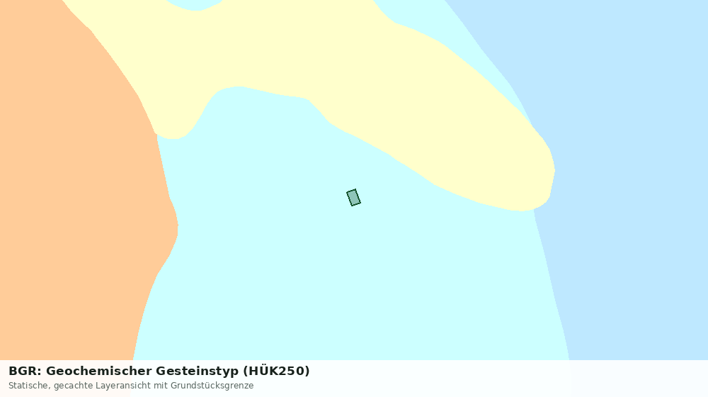 Statische Kartenansicht: BGR: Geochemischer Gesteinstyp (HÜK250)