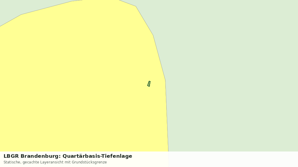 Statische Kartenansicht: LBGR Brandenburg: Quartärbasis-Tiefenlage