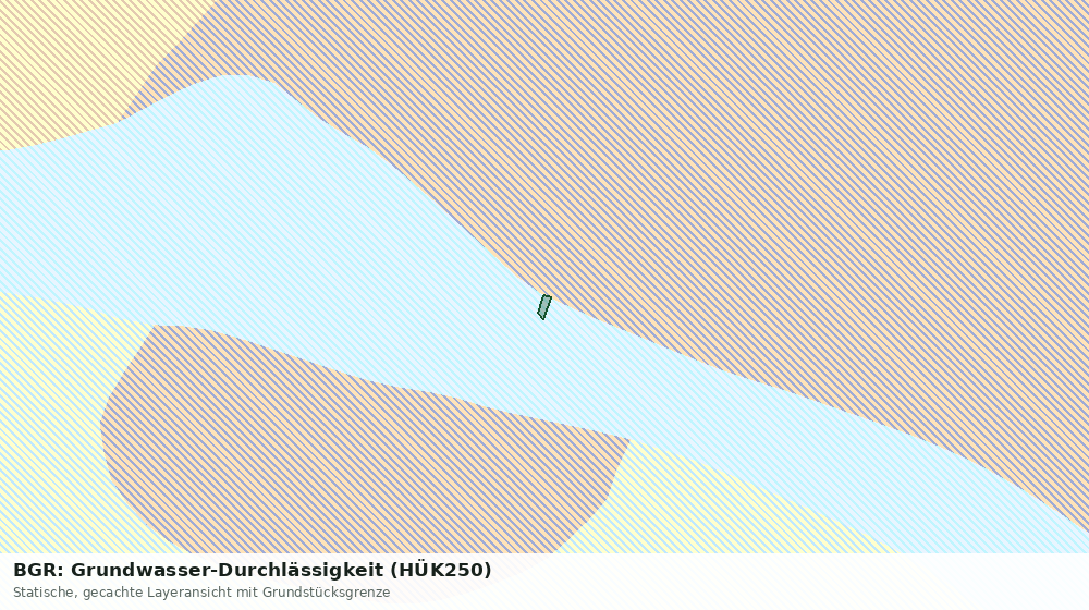 Statische Kartenansicht: BGR: Grundwasser-Durchlässigkeit (HÜK250)
