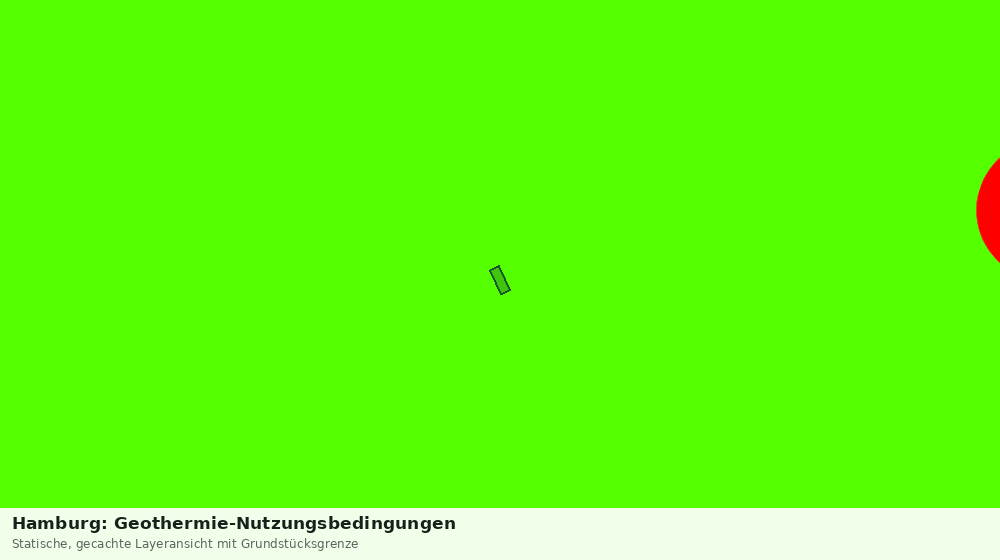 Statische Kartenansicht: Hamburg: Geothermie-Nutzungsbedingungen