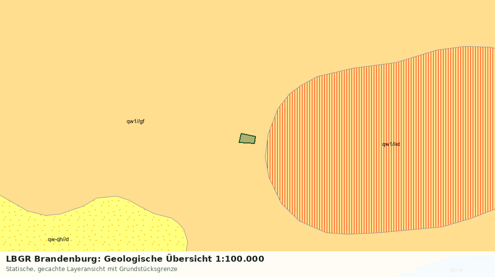 Statische Kartenansicht: LBGR Brandenburg: Geologische Übersicht 1:100.000