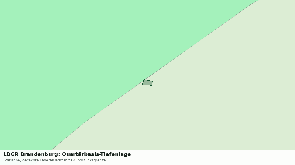 Statische Kartenansicht: LBGR Brandenburg: Quartärbasis-Tiefenlage