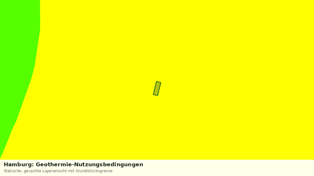 Statische Kartenansicht: Hamburg: Geothermie-Nutzungsbedingungen
