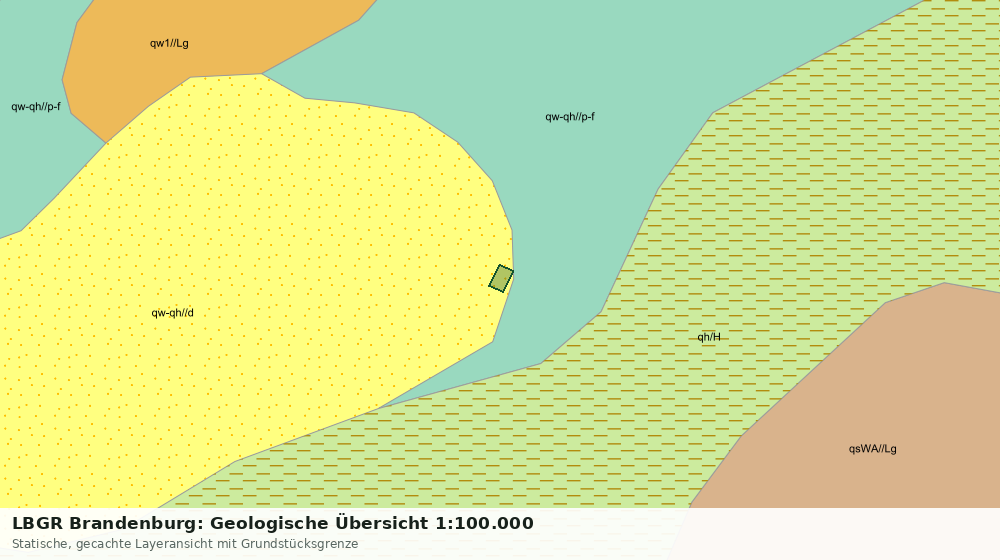 Statische Kartenansicht: LBGR Brandenburg: Geologische Übersicht 1:100.000