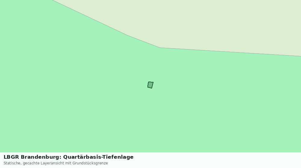 Statische Kartenansicht: LBGR Brandenburg: Quartärbasis-Tiefenlage